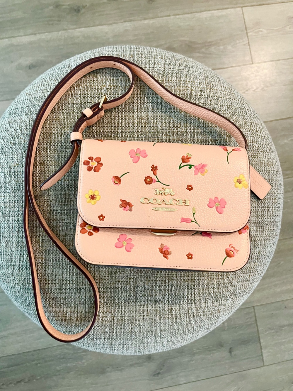 Like New Coach Mini Brynn Crossbody in Mystical Floral Print
